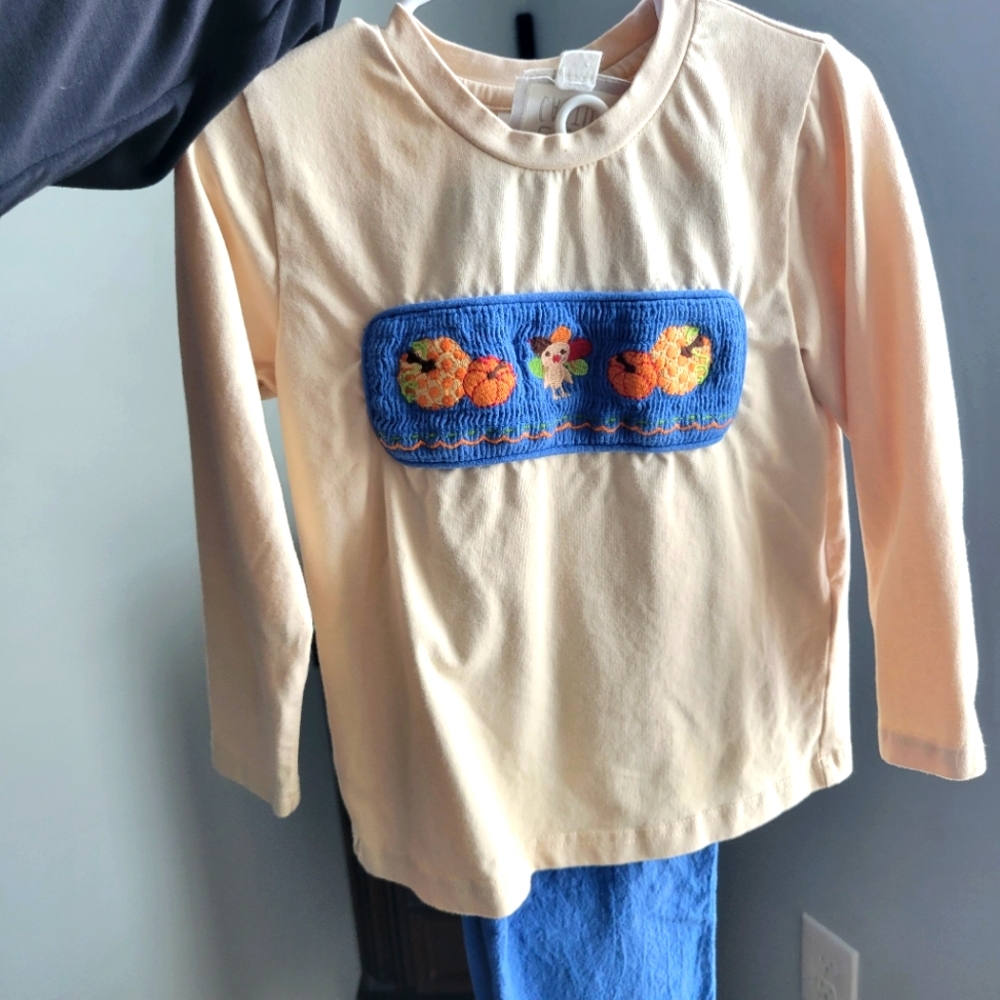 Boys Thanksgiving Smocked Set
